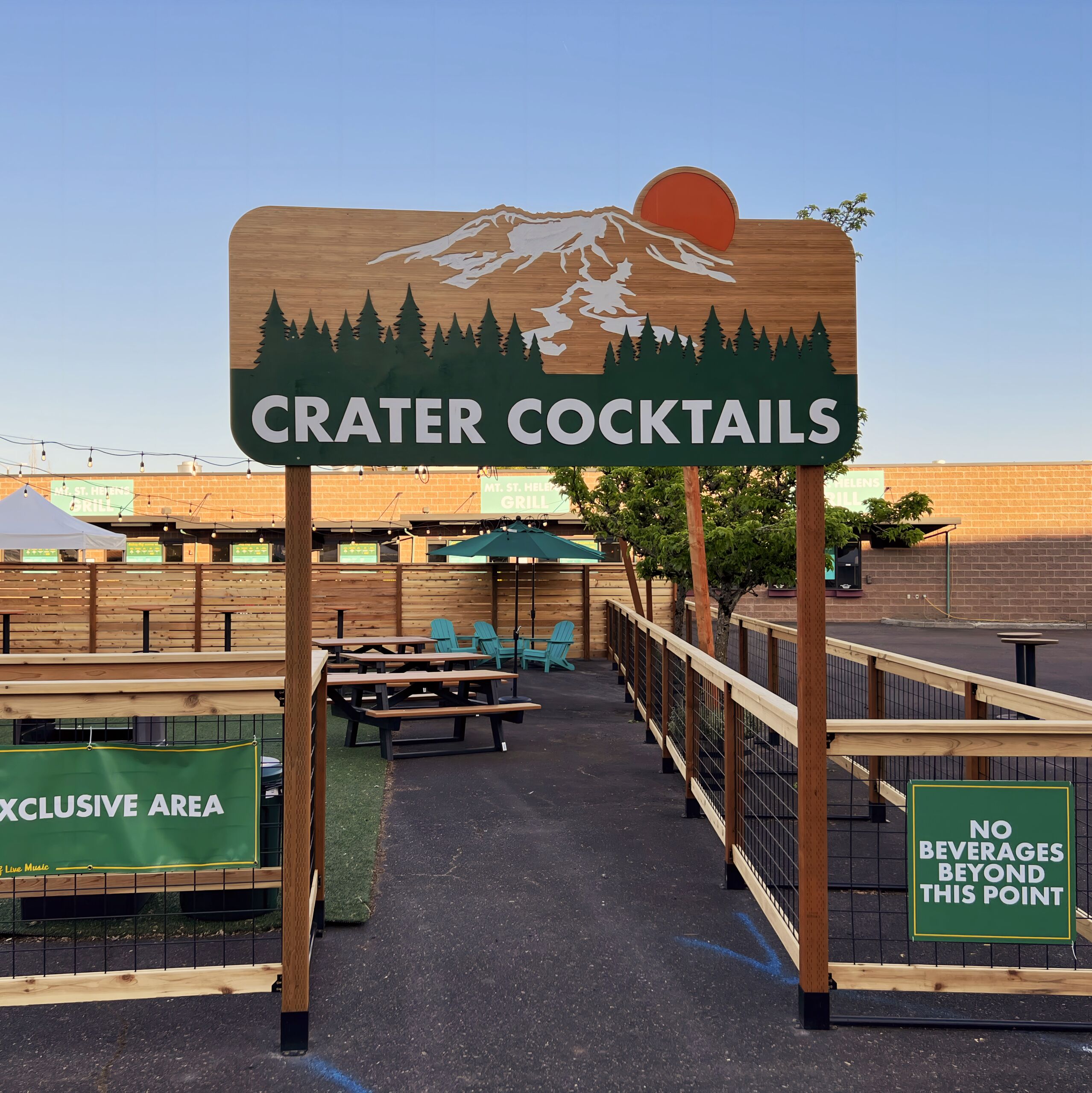 Crater Cocktail Sign